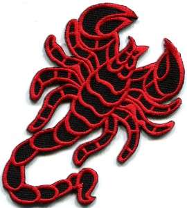 Scorpion tattoo Muay Thai applique iron on patch S 233  