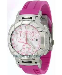 RACE T0482171701701 LADIES PINK Chrono PINK Rubber NEW STYLE FAST 