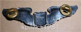 WW2 ARMY AIR CORP PILOT WINGS   STERLING  3   CLUTCHBACK  