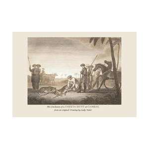  A Cheeta Hunt at Cambay 12x18 Giclee on canvas