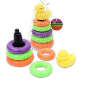    Stacker Toy 7.5 Inches Height With Duck Assorted Case Pack 48 Baby