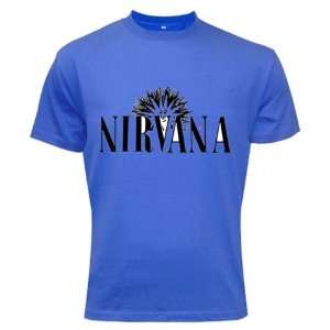  Nirvana Band Music Blue Color T Shirt Logo I  
