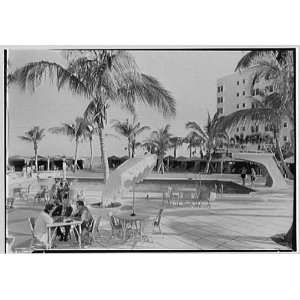  Photo Caribbean Hotel, Miami Beach, Florida. Swimming pool 
