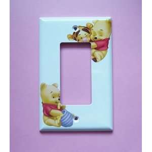 NEW Baby Pooh Piglet Tigger Decorative GFI ROCKER Switchplate Switch 