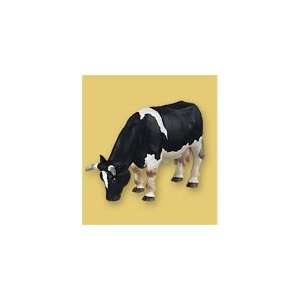    BLACK & WHITE GRAZING COW with BELL Farm Animals PAPO Toys & Games