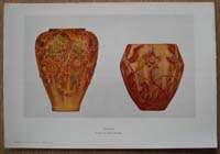    Vases en Email Cloisonne 1904 Color Litho ART NOUVEAU  