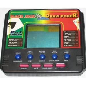     Black Jack 21   Draw Poker Electronic Handheld game Toys & Games