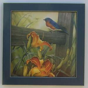   Flowers Birds Country Framed Print Art For Interior Home Decor  