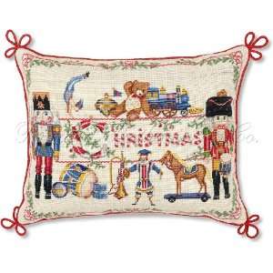 Christmas Petitpoint Pillow 