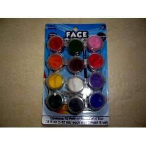  Face Paint   12 pots of Face Paint Net wt. .8 fl oz (5.32 