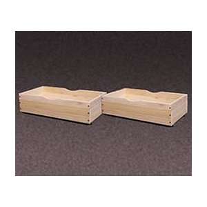  STORAGE DRAWER PAIR 100% Solid Tulip Poplar Unfinished for 