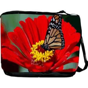 on Red Flower Design Messenger Bag   Book Bag   School Bag   Reporter 