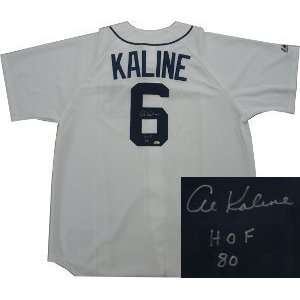  Autographed Al Kaline Uniform   White Majestic HOF80 JSA 