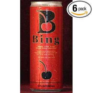 Peteys Bing Energy Drink, Cherry 4 per pack, 48 Ounce (Pack of 6 
