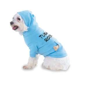  Tubas Rock Hooded (Hoody) T Shirt with pocket for your Dog 