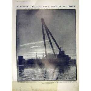  Warship Northumberland Coal Hulk Millwall Maxwell 1911 