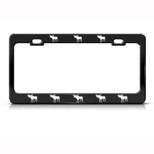 Moose Animal Metal license plate frame Tag Holder