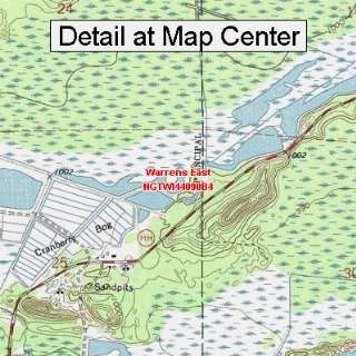  USGS Topographic Quadrangle Map   Warrens East, Wisconsin 
