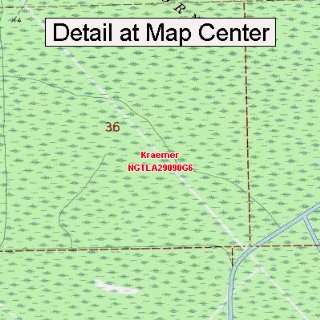  USGS Topographic Quadrangle Map   Kraemer, Louisiana 