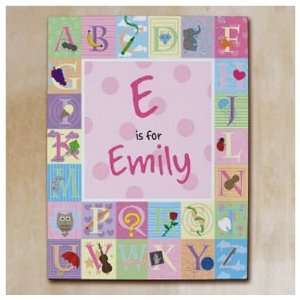  Personalized Alphabet Wall Canvas Baby