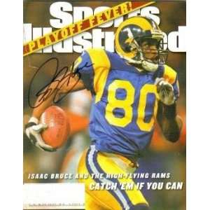  Signed Isaac Bruce Picture   (Sports Illustrated Magazine 