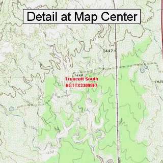 USGS Topographic Quadrangle Map   Truscott South, Texas (Folded 