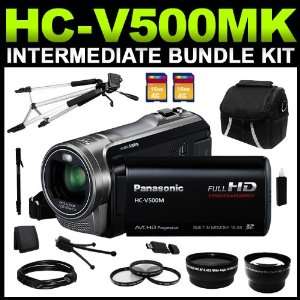  HC V500MK Black 1/5.8 MOS 3.0 LCD 38X Optical Zoom Full HD Flash 