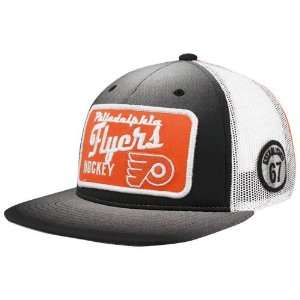   Flyers Black Natural Orange Adjustable Trucker Hat