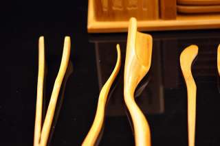 Bamboo Tea Utensils Chinese Cha Dao Set 12 Pieces  