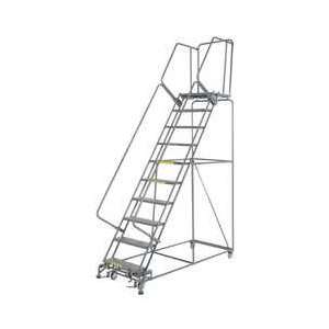  BALLYMORE 6CEK5 Ladder 10 Step, DeepTop, Perf Tread, 450lb 