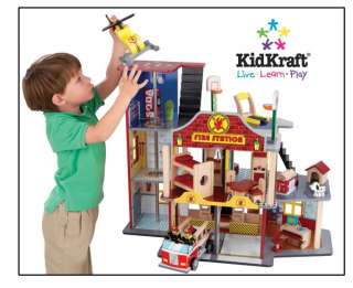 KidKraft Deluxe Fire & Rescue Station Play Set  