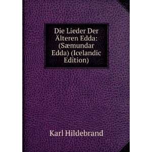  Edda (SÃ¦mundar Edda) (Icelandic Edition) Karl Hildebrand Books