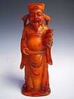 Chinese Shou Shan Jade Carved god of wealth Tsai Shen Y