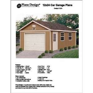    12 X 24 Car Garage Project Plans  Design #51224