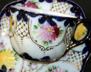 ROYAL NIPPON Moustache ASTERS Grand Simply Tea cup and saucer  