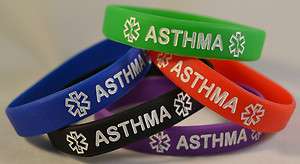 ASTHMA Medical ID Alert Bracelet Wristband  