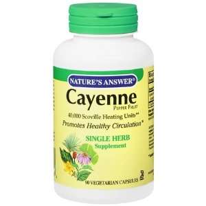  Natures Answer Cayenne Pepper Fruit 90 gelatin capsules 