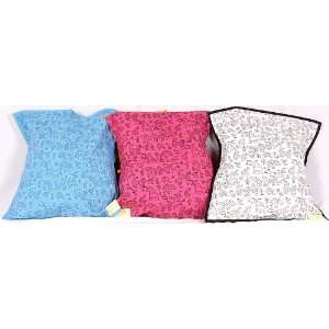  Set of three Embroidered Cushion Covers with Block Printed 