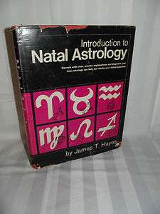 Intro to Natal Astrology Vintage 1974 Author SIGNED 1st  