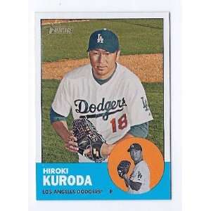  2012 Topps Heritage #150 Hiroki Kuroda Los Angeles Dodgers 
