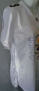 Pittsburgh Steelers 43 Troy Polamalu White Jersey Shirt Top Juniors 