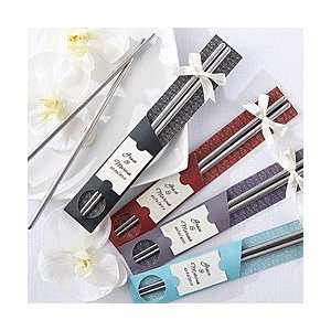  East Meets West Personalized Stainless Steel Chopsticks 