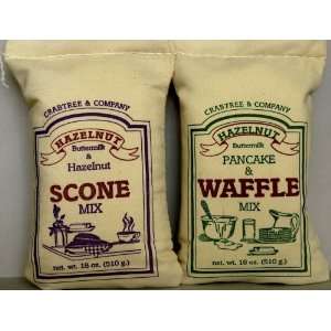 Case of Crabtree & Company Hazelnut Waffle Mix and Hazelnut Scone Mix 