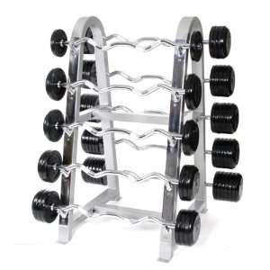 Horizontal barbell rack holds 10sets of barbells  Sports 