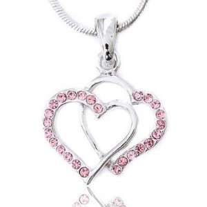   Heart Charm Pendant Necklace Elegant Trendy Fashion Jewelry Jewelry