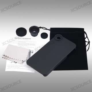   Lens + 8x Zoom Telescope Lens + Tripod + Case For iPhone 4 4G 4S DC120