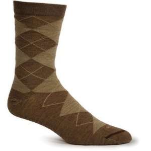 Goodhew LC4W850 Womens Argyle Merino Wool Crew Sock in Charcoal Color 