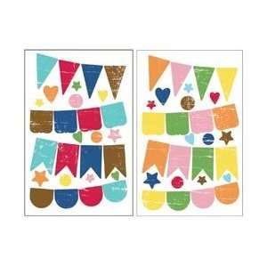 Fancy Pants Childish Things Self Adhesive Chipboard Banners; 3 Items 