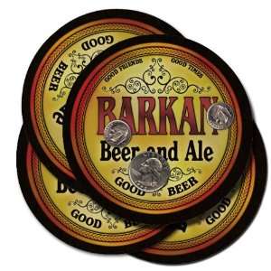  BARKAN Family Name Beer & Ale Coasters 