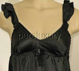 AUBADE PENSEE POUR SOIE CAMI TOP S/M SILK/LACE RUFFLED  
